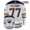 Lasten NHL Edmonton Oilers Pelipaita OSCAR KLEFBOM 77 Adidas Valkoinen Authentic